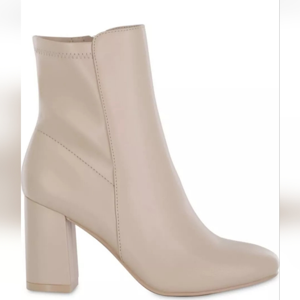 Mia Kymi Block Heel Bootie. Sz 9. Brand New in Box. Nude - Picture 4 of 4